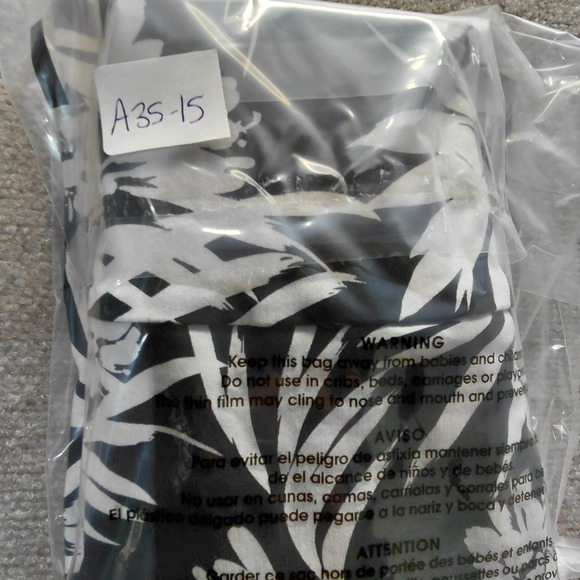 SC & Co Womens SMALL Skort Floral Active Skirt Pockets Stretch Black White - Picture 10 of 10